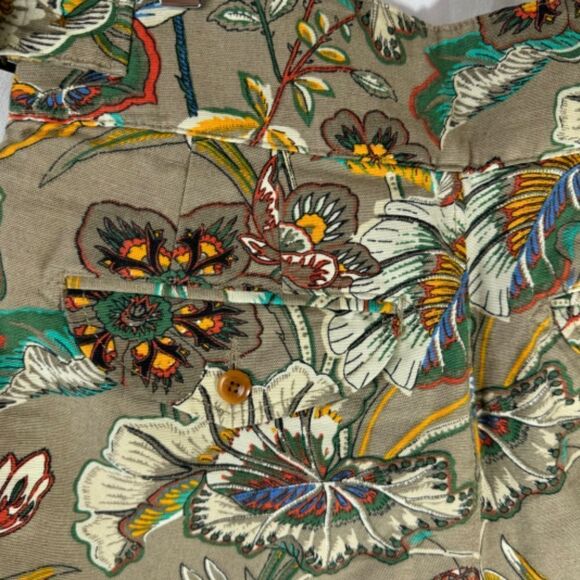 Banana Republic Petite Explorer Cotton/Linen Floral High‎ Waist Shorts Sz… - Picture 7 of 10